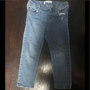 Zara distressed denim little girls size 3-4